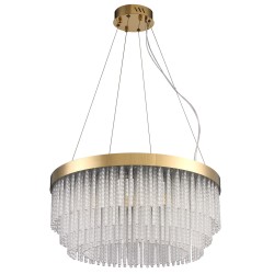 Step Into Design Lampa wisząca GLORIA LED kryształowa złota 60 cm ST-DL8511