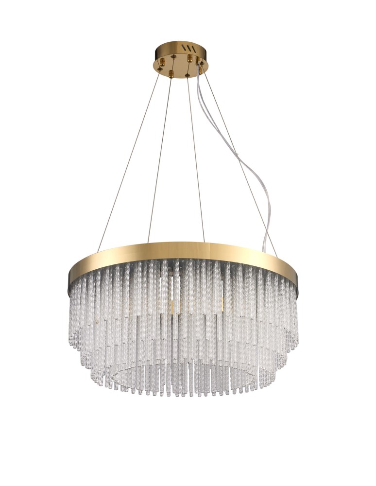 Glamour pendant lamps - Step Into Design GLORIA LED crystal pendant lamp 60 cm gold ST-DL8511 - product kolory-swiatla.pl 3