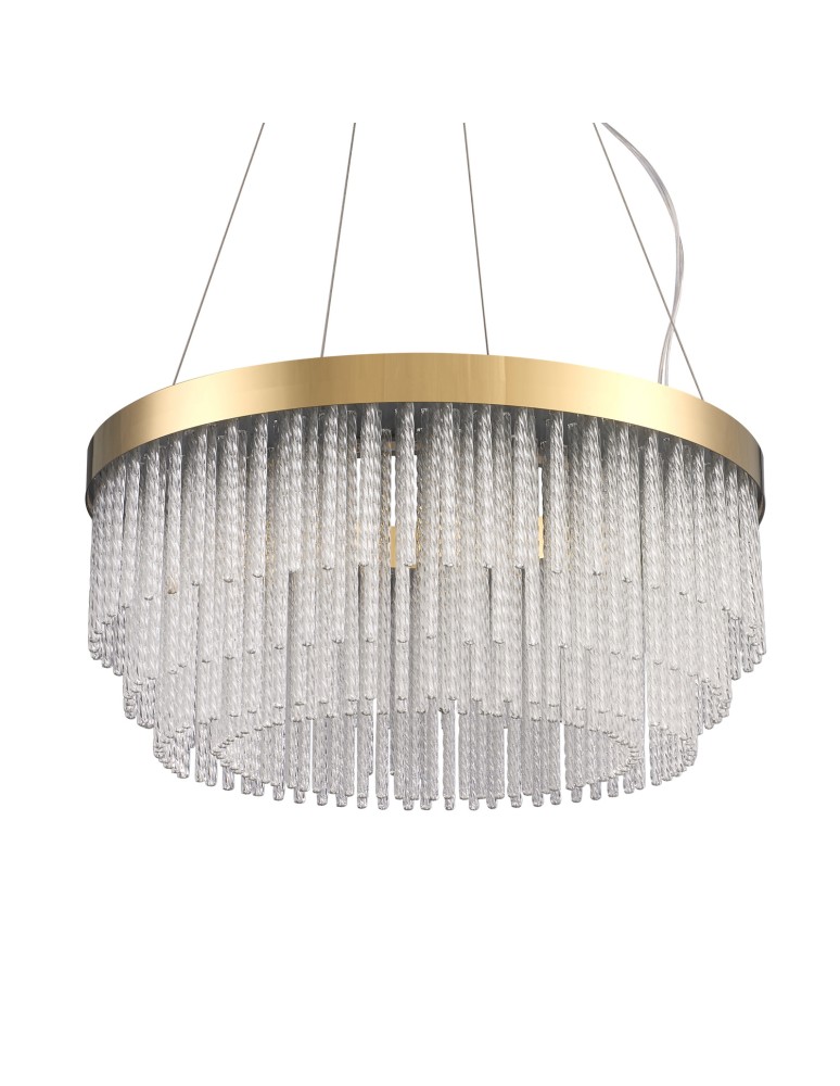 Glamour pendant lamps - Step Into Design GLORIA LED crystal pendant lamp 60 cm gold ST-DL8511 - product kolory-swiatla.pl 4
