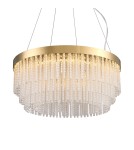 Glamour pendant lamps - Step Into Design GLORIA LED crystal pendant lamp 60 cm gold ST-DL8511 - product 5