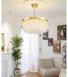 Glamour pendant lamps - Step Into Design GLORIA LED crystal pendant lamp 60 cm gold ST-DL8511 - product 7