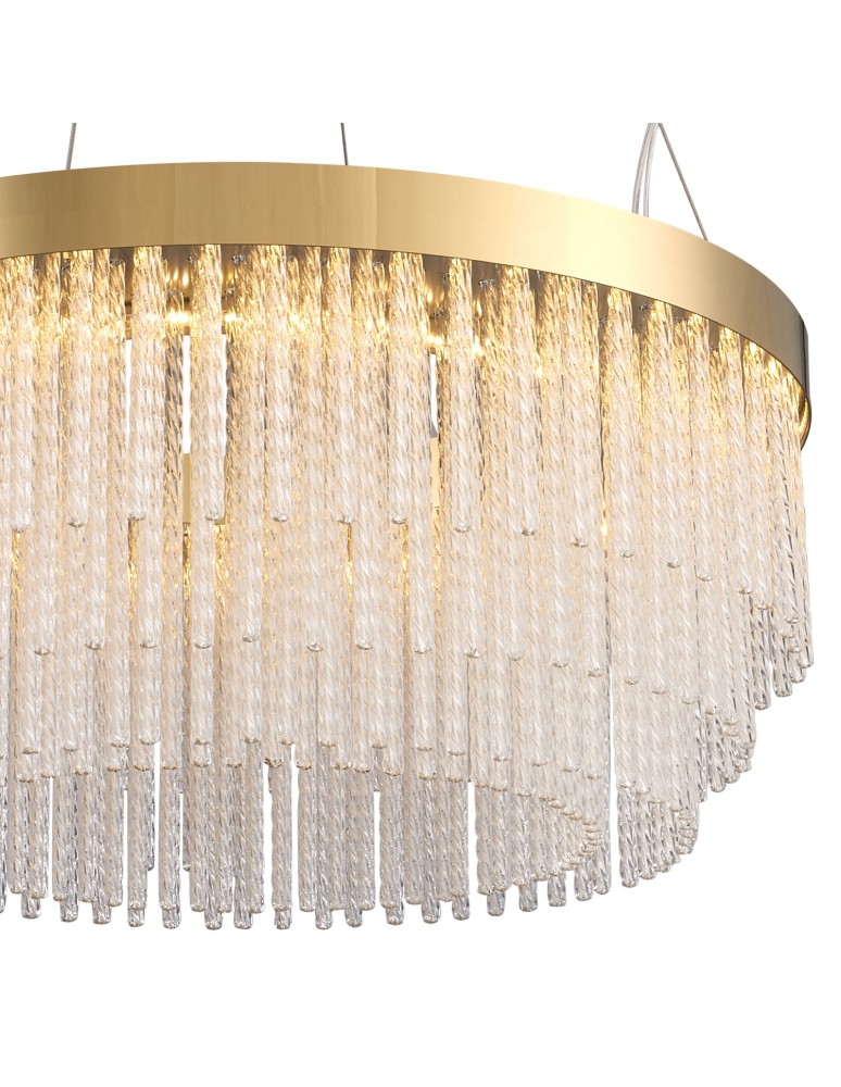 Glamour pendant lamps - Step Into Design GLORIA LED crystal pendant lamp 60 cm gold ST-DL8511 - product kolory-swiatla.pl 8