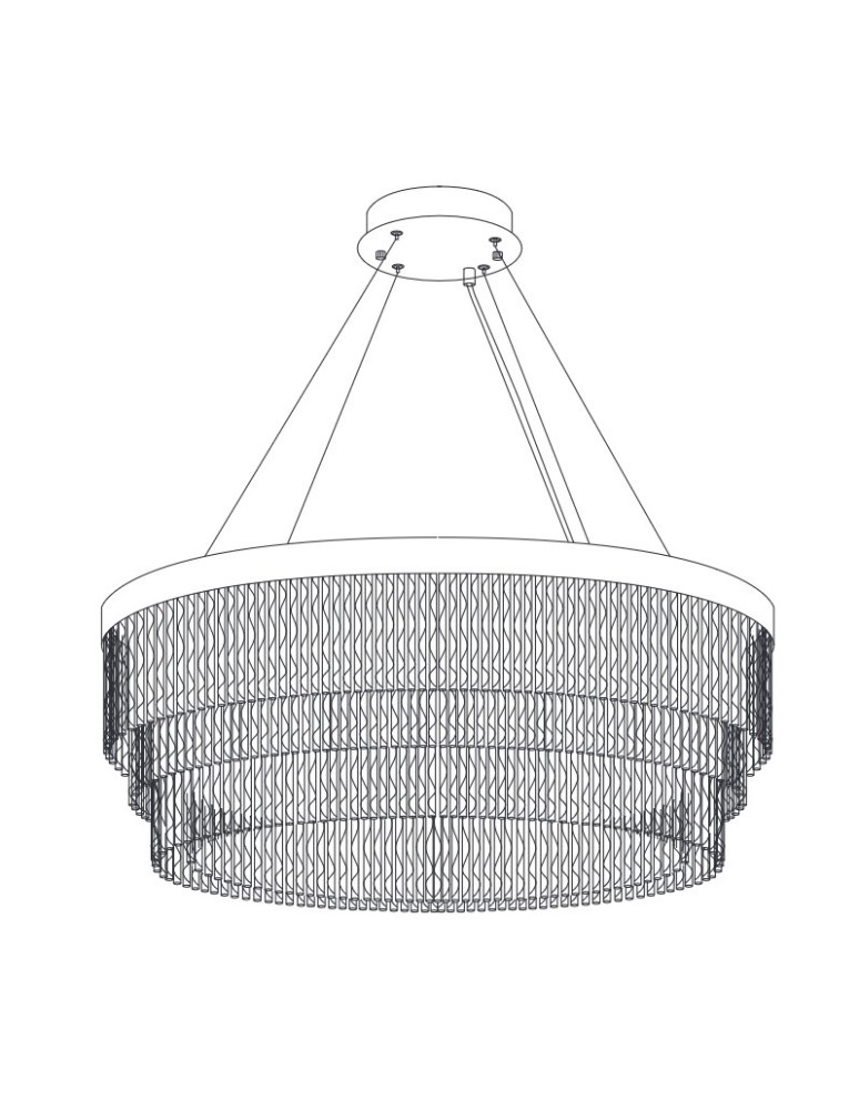 Glamour pendant lamps - Step Into Design GLORIA LED crystal pendant lamp 60 cm gold ST-DL8511 - product kolory-swiatla.pl 9