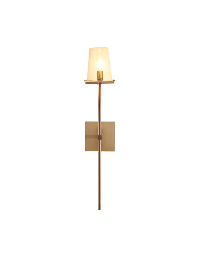 Wall lamps with lampshade - Step Into Design CLASSICO wall lamp gold glass shade 62 cm ST-DL8502 gold - product kolory-swiatla.pl 1