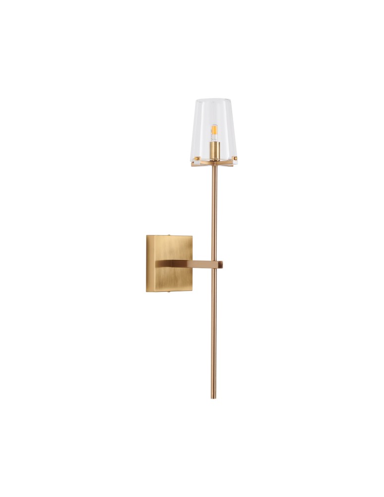 Wall lamps with lampshade - Step Into Design CLASSICO wall lamp gold glass shade 62 cm ST-DL8502 gold - product kolory-swiatla.pl 4