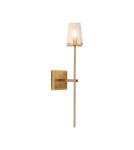Wall lamps with lampshade - Step Into Design CLASSICO wall lamp gold glass shade 62 cm ST-DL8502 gold - product 5