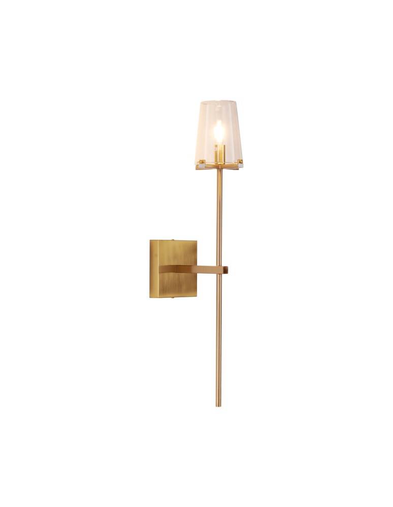 Wall lamps with lampshade - Step Into Design CLASSICO wall lamp gold glass shade 62 cm ST-DL8502 gold - product kolory-swiatla.pl 5
