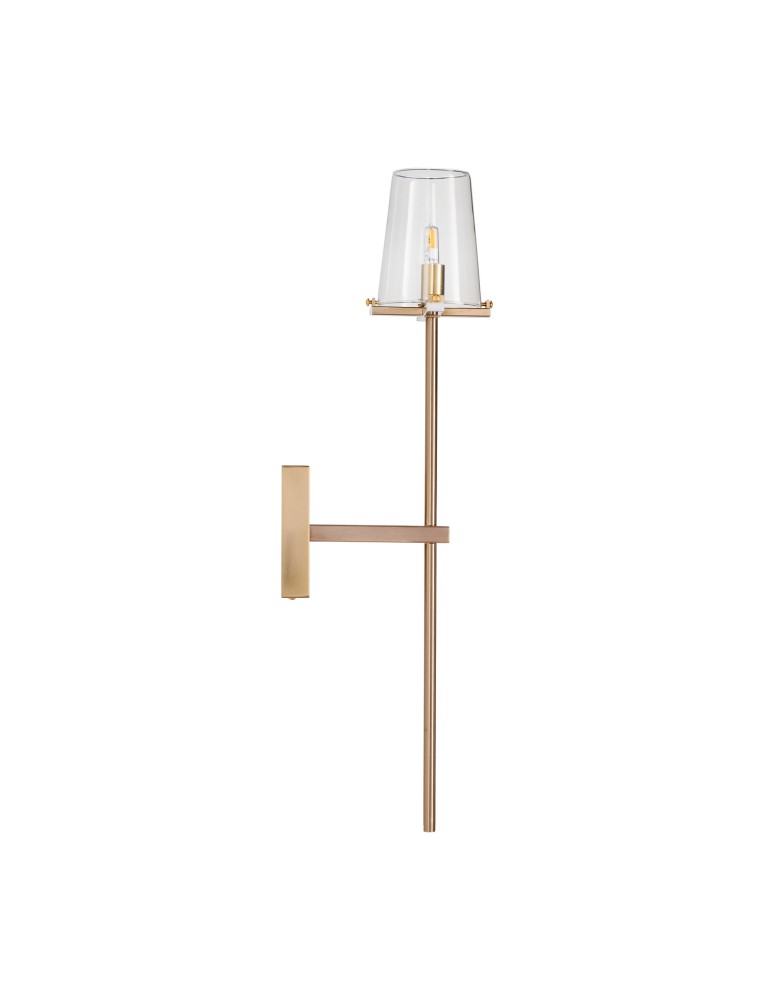 Wall lamps with lampshade - Step Into Design CLASSICO wall lamp gold glass shade 62 cm ST-DL8502 gold - product kolory-swiatla.pl 11