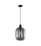 Single pendant lamps - ITALUX Talia Pendant 1xE27 40W Smoky Black PND-36479A-1-BK-SG - product 4