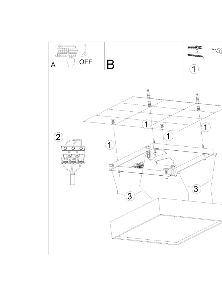 Wall lamps - Sollux ceramic wall lamp HELIOS SL.0002 - product kolory-swiatla.pl 6