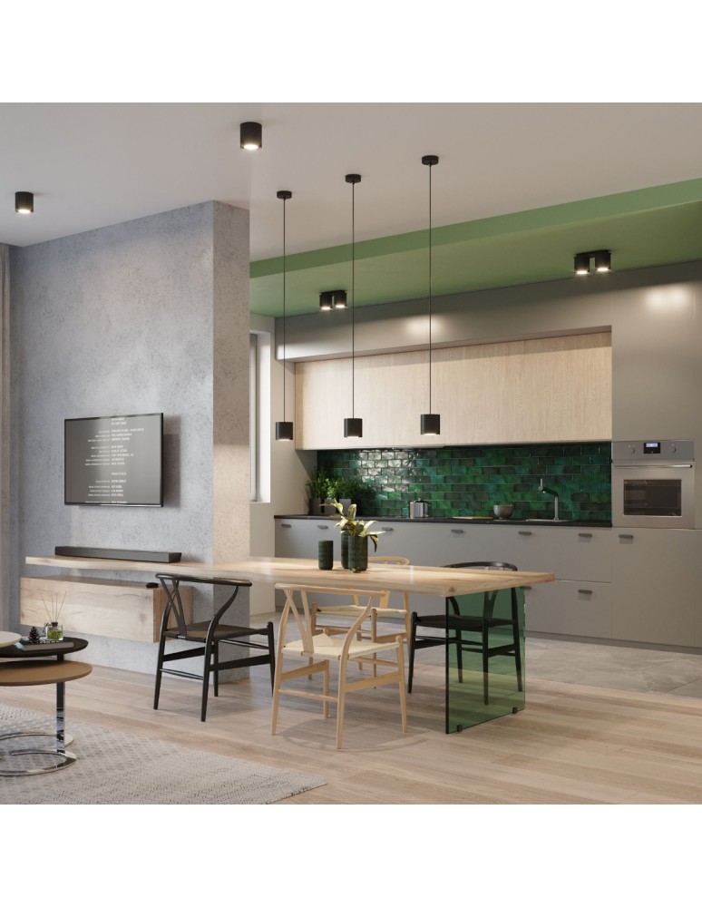 Sollux Plafon ORBIS 1 czarny SL.0016