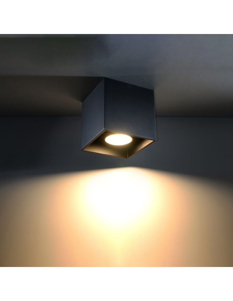 Sollux Plafon QUAD 1 czarny SL.0022