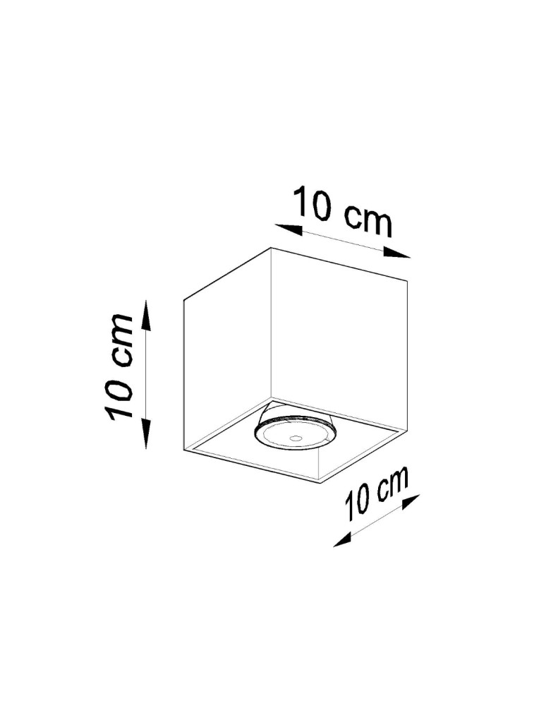 Ceiling lamps - Sollux Plafond QUAD 1 black SL.0022 - product kolory-swiatla.pl 5