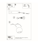 Wall lamps - Sollux GLOBE ceramic wall lamp SL.0032 - product 6