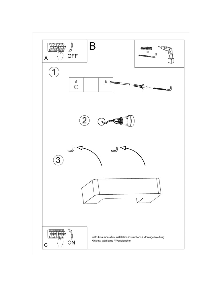 Wall lamps - Sollux MAGNET ceramic wall lamp SL.0034 - product kolory-swiatla.pl 6