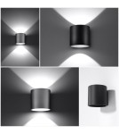 Sollux Kinkiet ORBIS 1 czarny SL.0048