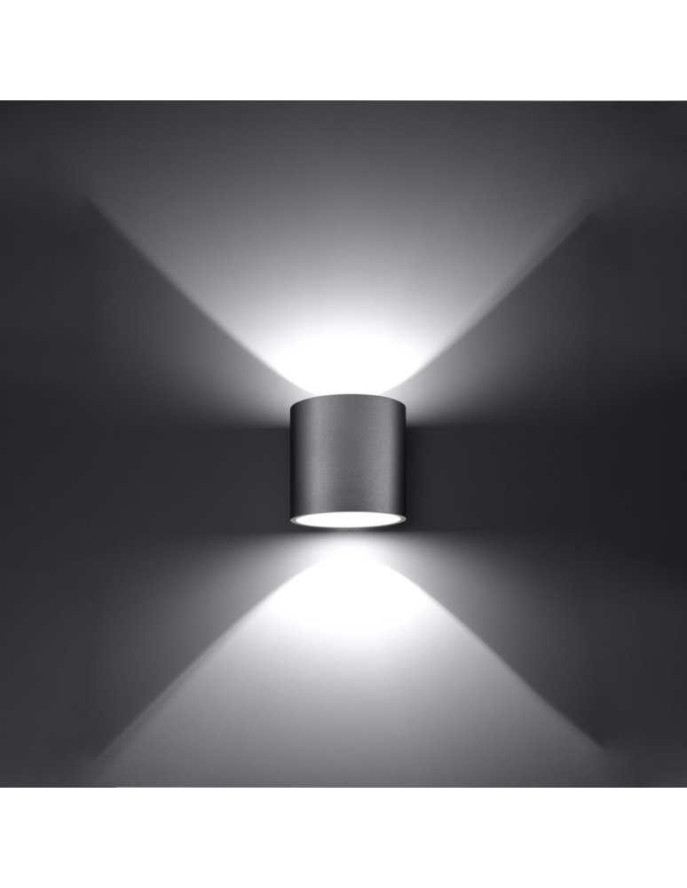 Wall lamps - Sollux Wall lamp ORBIS 1 gray SL.0049 - product kolory-swiatla.pl 3