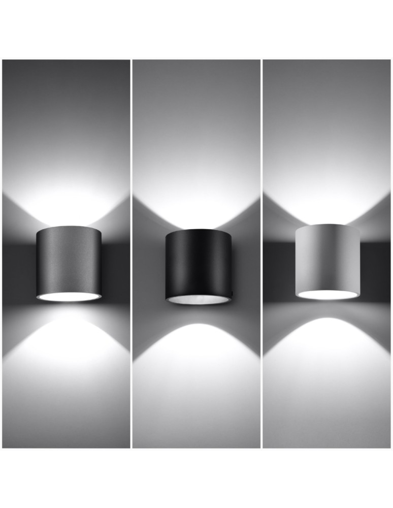 Wall lamps - Sollux Wall lamp ORBIS 1 gray SL.0049 - product kolory-swiatla.pl 4