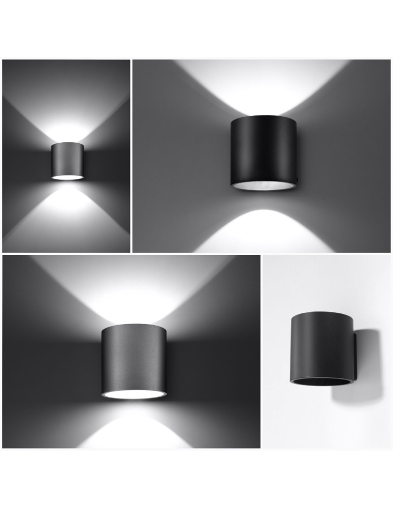Wall lamps - Sollux Wall lamp ORBIS 1 gray SL.0049 - product kolory-swiatla.pl 5
