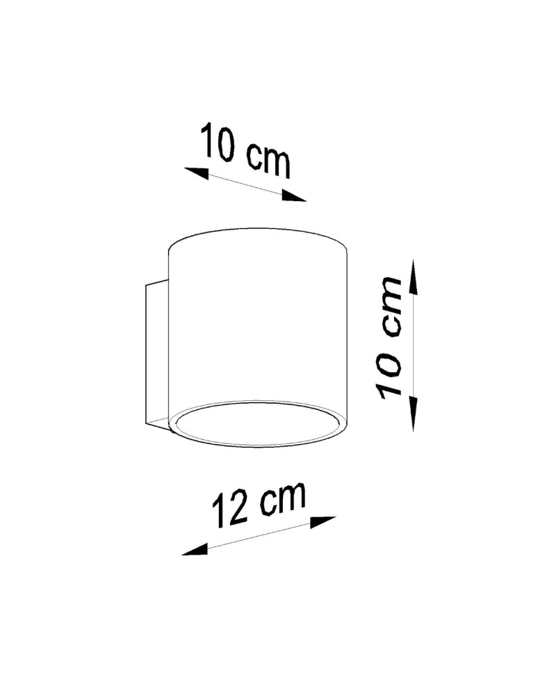 Wall lamps - Sollux Wall lamp ORBIS 1 gray SL.0049 - product kolory-swiatla.pl 7