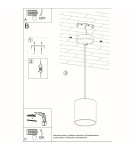 Sollux Lampa wisząca ORBIS 1 czarny SL.0051