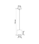 Pendant lamps - Sollux ORBIS 1 pendant lamp grey SL.0052 - product 5