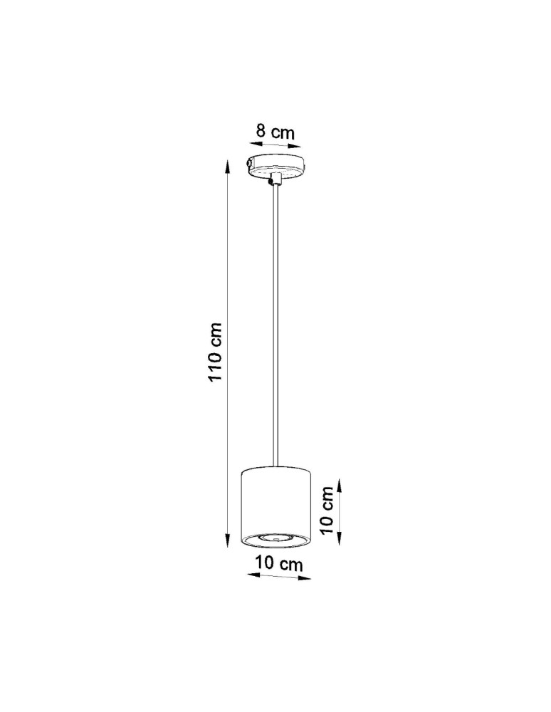Pendant lamps - Sollux ORBIS 1 pendant lamp grey SL.0052 - product kolory-swiatla.pl 5