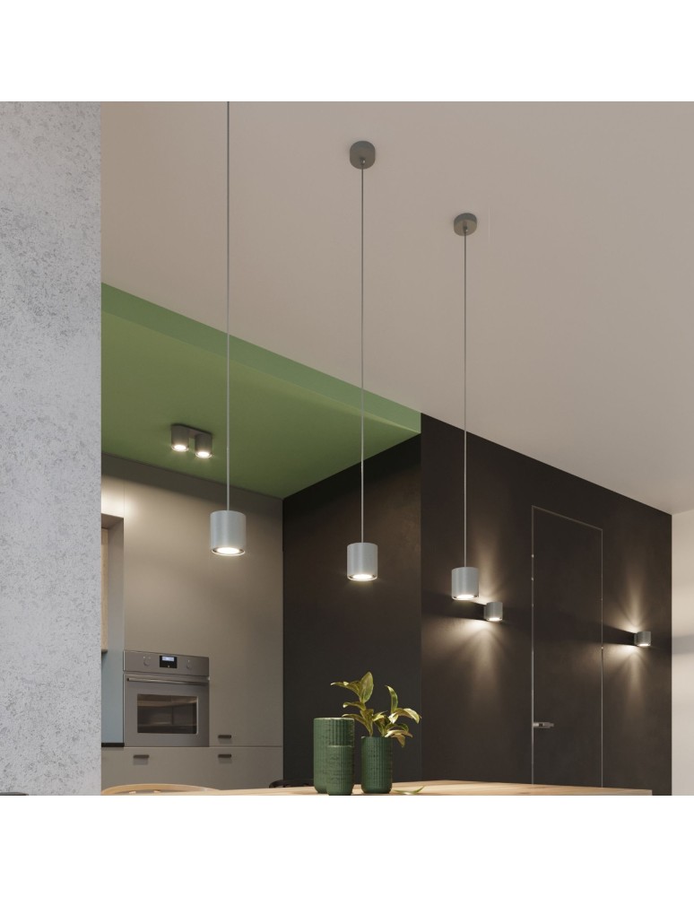 Sollux Lampa wisząca ORBIS 1 szary SL.0052