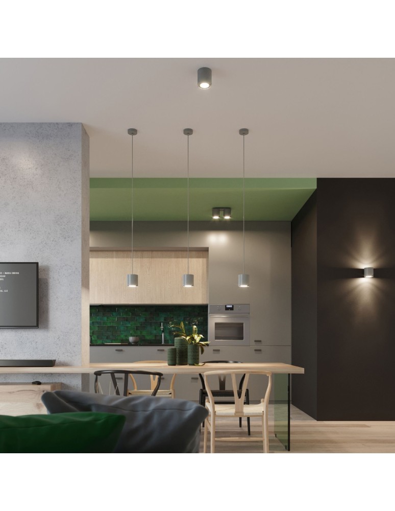 Pendant lamps - Sollux ORBIS 1 pendant lamp grey SL.0052 - product kolory-swiatla.pl 8