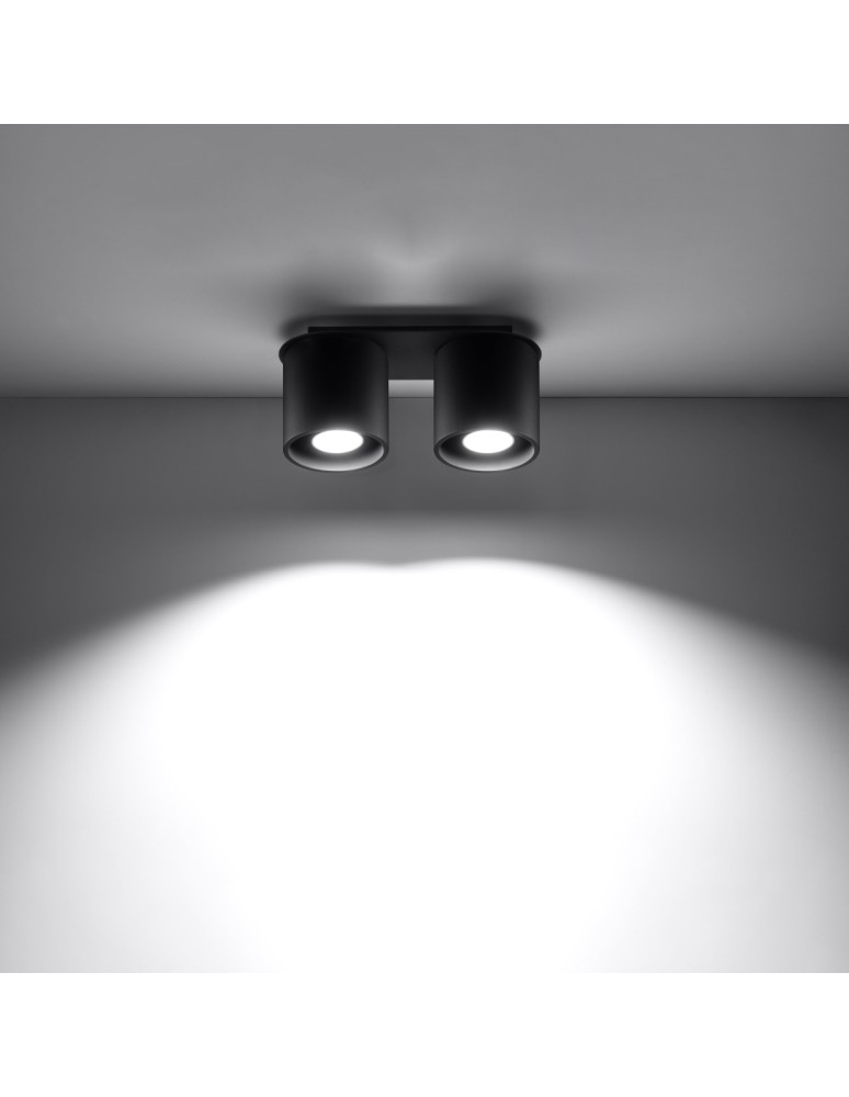 Ceiling lamps - Sollux Plafond ORBIS 2 black SL.0054 - product kolory-swiatla.pl 3