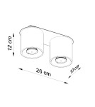 Ceiling lamps - Sollux Plafond ORBIS 2 black SL.0054 - product 5