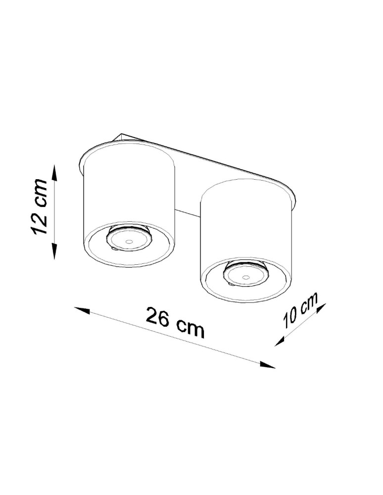 Sollux Plafon ORBIS 2 czarny SL.0054