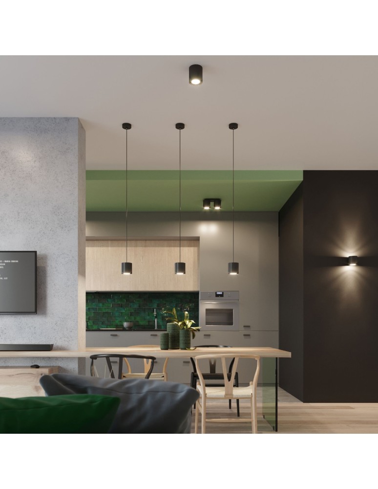 Ceiling lamps - Sollux Plafond ORBIS 2 black SL.0054 - product kolory-swiatla.pl 8