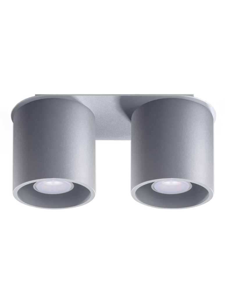 Ceiling lamps - Sollux Plafond ORBIS 2 grey SL.0055 - product kolory-swiatla.pl 1