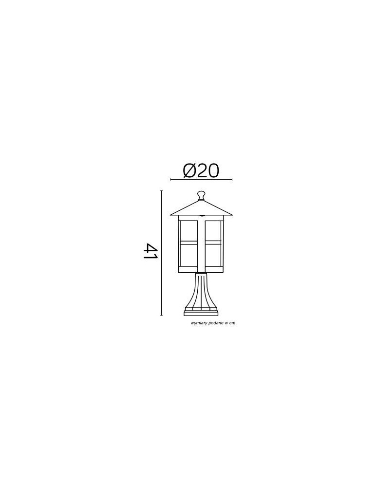 Standing garden lamps - SU-MA Cordoba II K 4011/1/TD Standing. - product kolory-swiatla.pl 5
