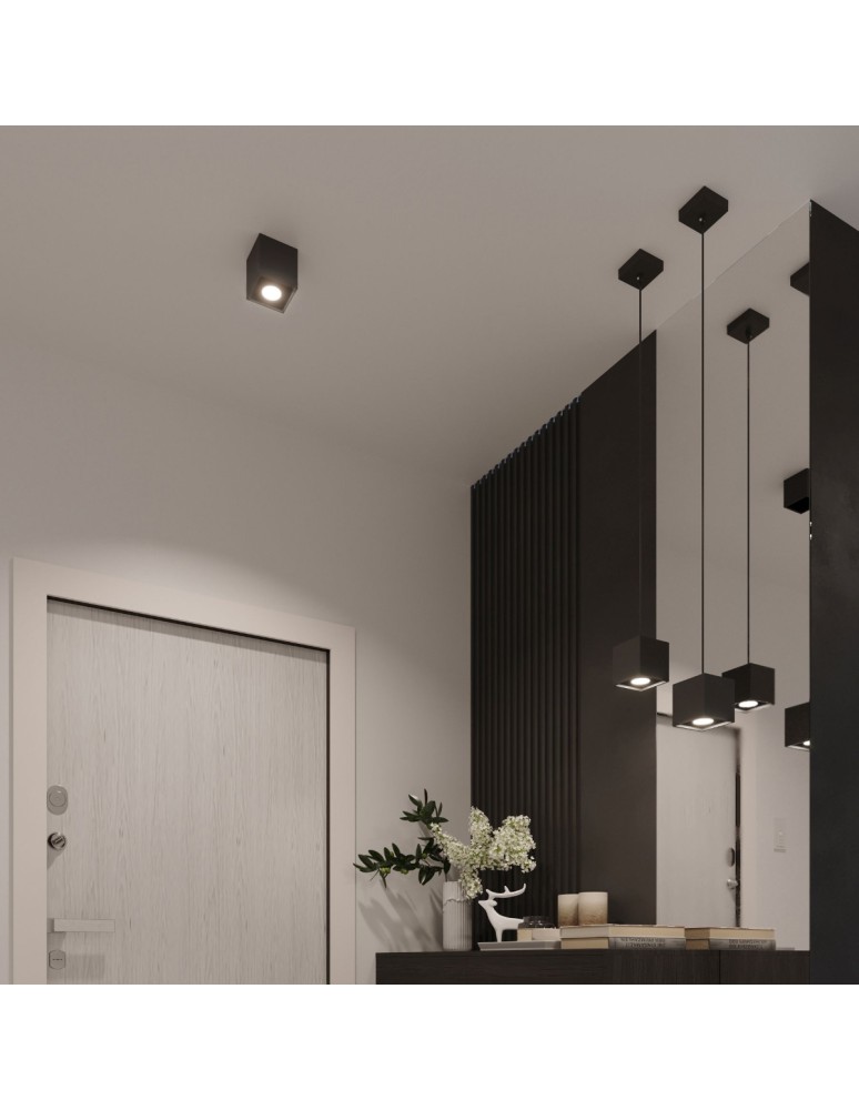 Wall lamps - Sollux Wall lamp QUAD 1 black SL.0057 - product kolory-swiatla.pl 8
