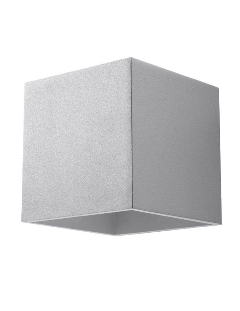 Wall lamps - Sollux Wall lamp QUAD 1 gray SL.0058 - product kolory-swiatla.pl 1