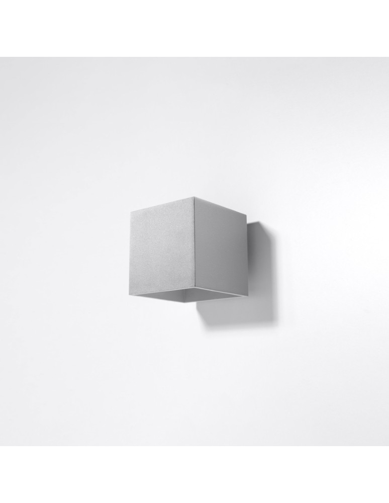 Wall lamps - Sollux Wall lamp QUAD 1 gray SL.0058 - product kolory-swiatla.pl 2