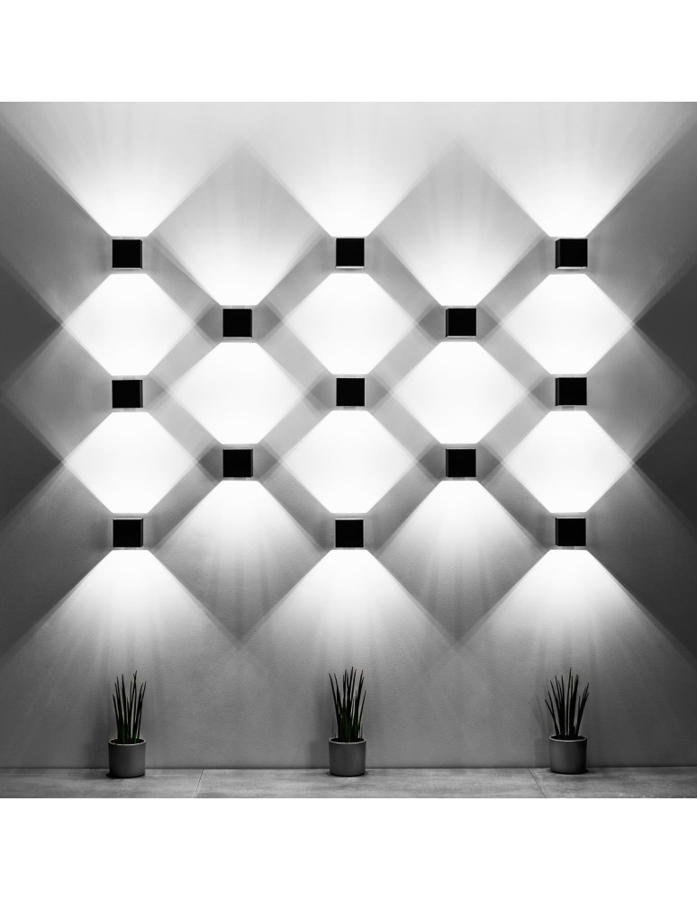 Wall lamps - Sollux Wall lamp QUAD 1 gray SL.0058 - product kolory-swiatla.pl 4