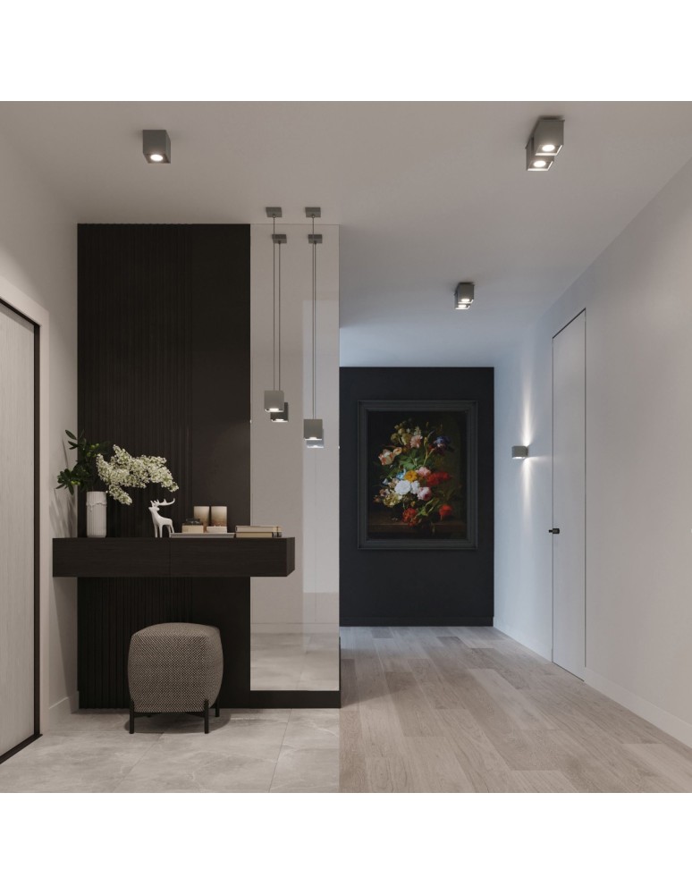 Wall lamps - Sollux Wall lamp QUAD 1 gray SL.0058 - product kolory-swiatla.pl 9