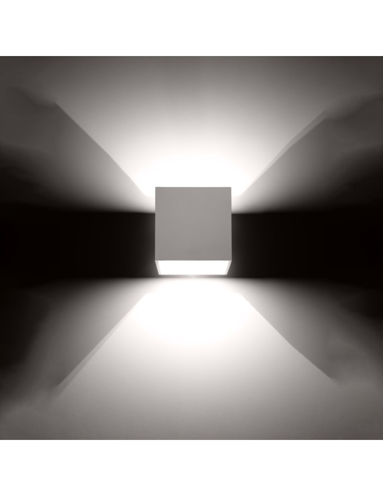 Wall lamps - Sollux Wall lamp QUAD 1 white SL.0059 - product kolory-swiatla.pl 3
