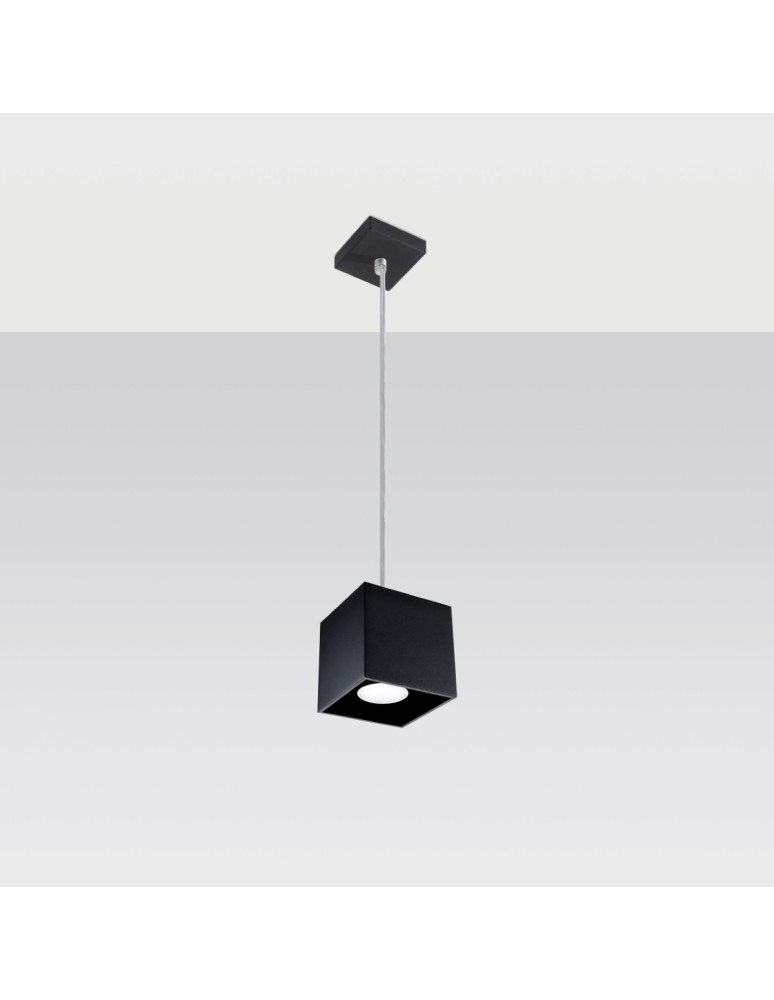 Pendant lamps - Sollux QUAD 1 pendant lamp black SL.0060 - product kolory-swiatla.pl 2