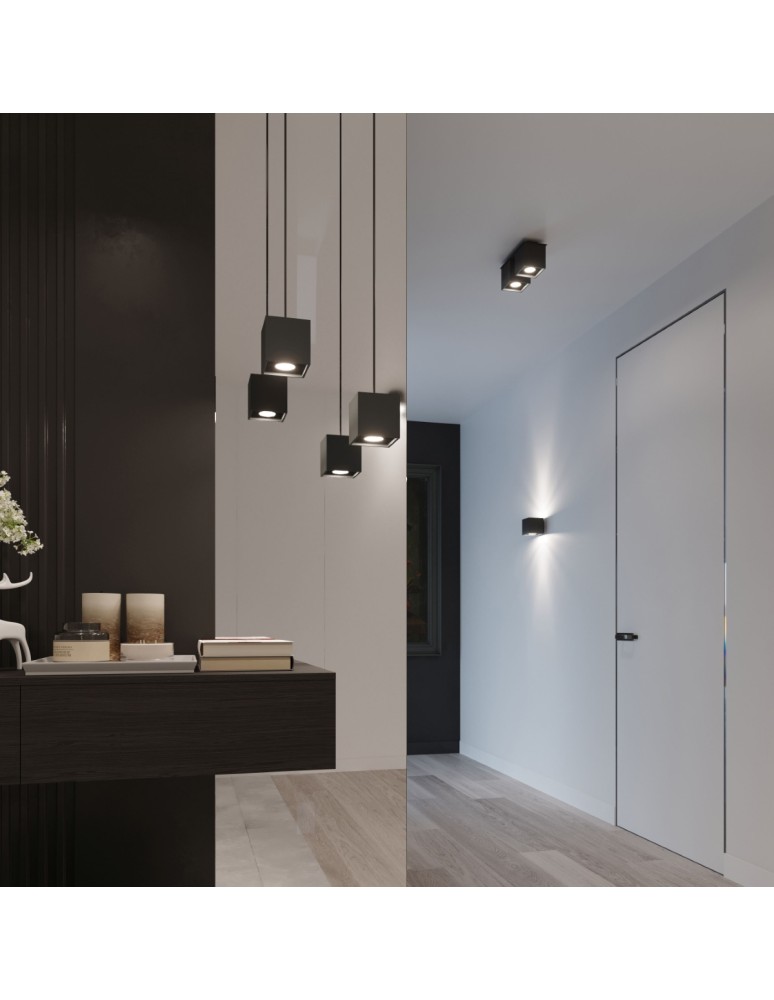 Pendant lamps - Sollux QUAD 1 pendant lamp black SL.0060 - product kolory-swiatla.pl 9