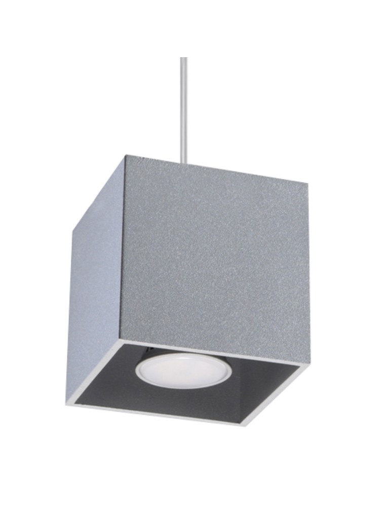 Pendant lamps - Sollux QUAD 1 pendant lamp grey SL.0061 - product kolory-swiatla.pl 1