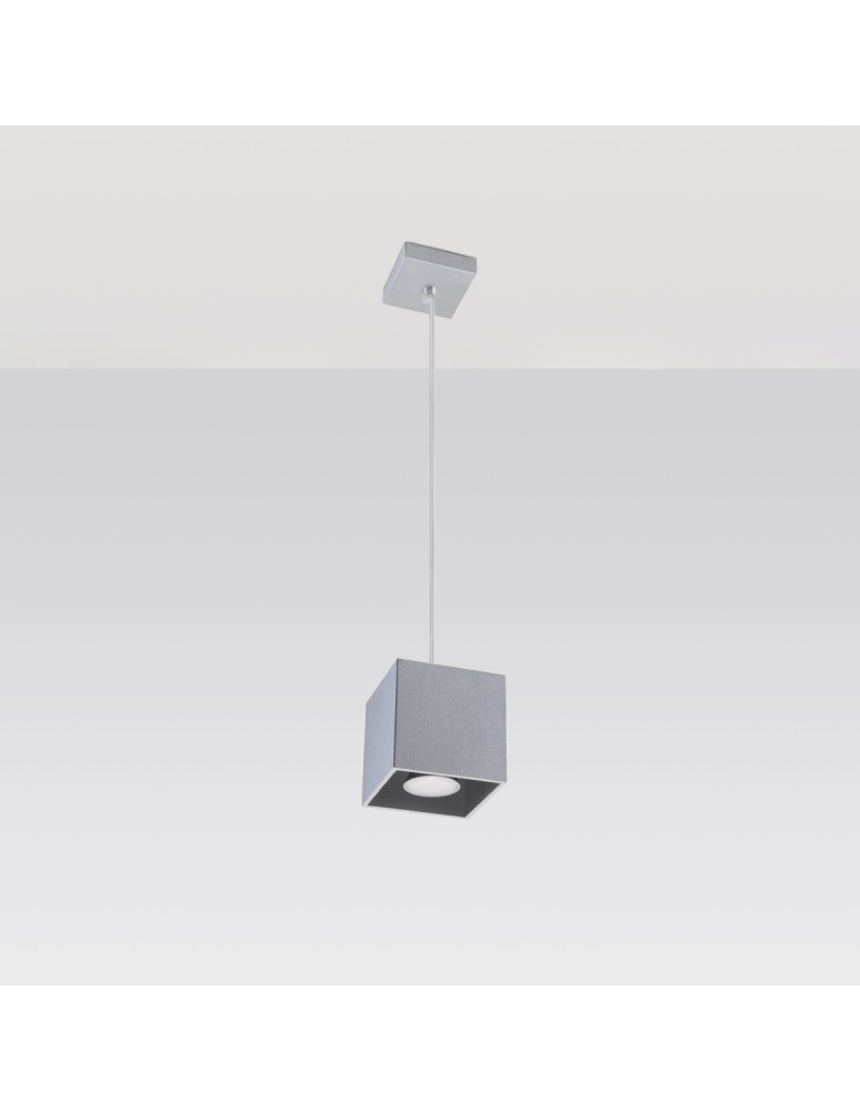 Sollux Lampa wisząca QUAD 1 szary SL.0061