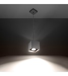 Sollux Lampa wisząca QUAD 1 szary SL.0061
