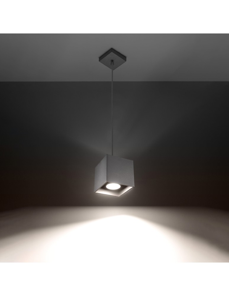 Pendant lamps - Sollux QUAD 1 pendant lamp grey SL.0061 - product kolory-swiatla.pl 3