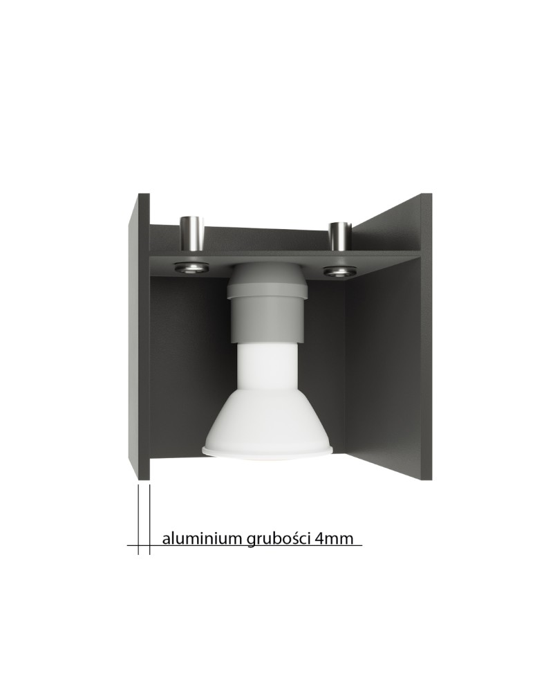 Sollux Lampa wisząca QUAD 1 szary SL.0061