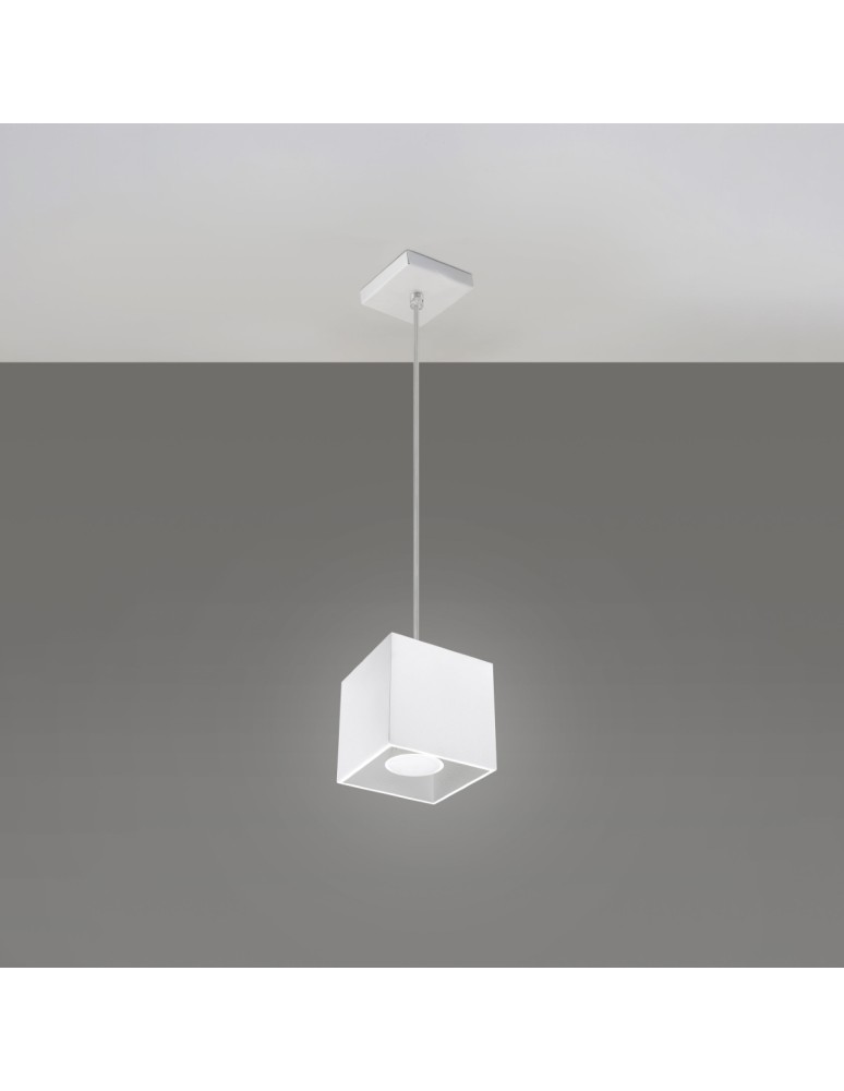 Pendant lamps - Sollux QUAD 1 pendant lamp white SL.0062 - product kolory-swiatla.pl 2