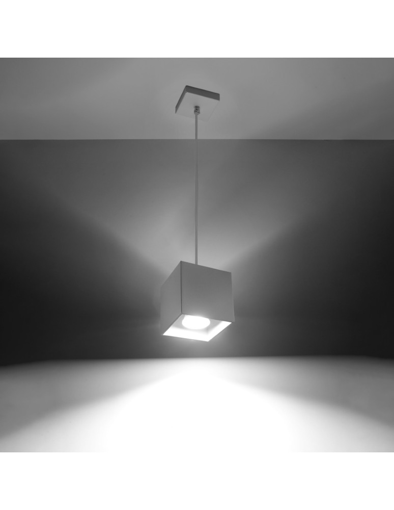 Sollux Lampa wisząca QUAD 1 biały SL.0062